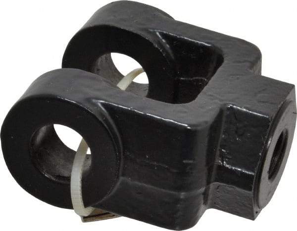 Schrader Bellows - 7/16-20 Thread, Hydraulic Cylinder Female Rod Clevis - 4,250 Lb Capacity - USA Tool & Supply