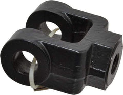 Schrader Bellows - 7/16-20 Thread, Hydraulic Cylinder Female Rod Clevis - 4,250 Lb Capacity - USA Tool & Supply