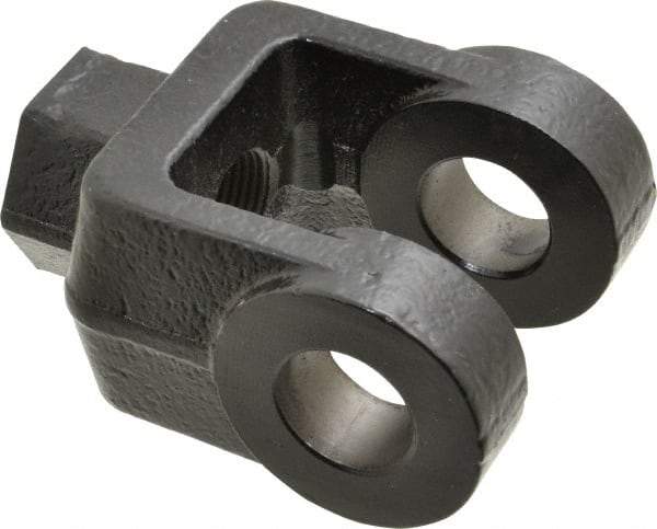 Schrader Bellows - 1-14 Thread, Hydraulic Cylinder Female Rod Clevis - 19,500 Lb Capacity - USA Tool & Supply