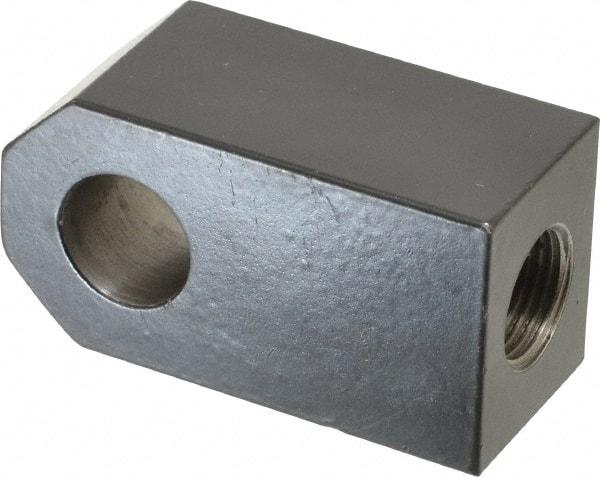 Schrader Bellows - 3/4-16 Thread, Hydraulic Cylinder Female Rod Eye - 12,100 Lb Capacity, 2-13/16" OAL - USA Tool & Supply