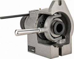 Phase II - 5C Compatible, 24 Increment, Horizontal & Vertical Standard Collet Indexer - 4-1/2" High Center, 1-1/8" Max Collet Capacity, Manual Operation - USA Tool & Supply