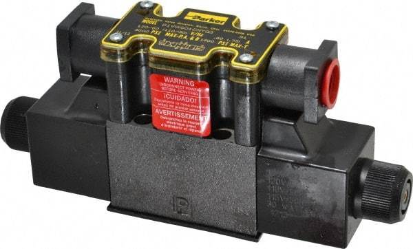 Parker - 22 GPM Nitrile Hydraulic Control Valve - 1.81" Wide x 8.3" Long - USA Tool & Supply