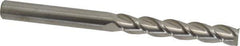 Accupro - 1/2", 3" LOC, 1/2" Shank Diam, 6" OAL, 3 Flute, Solid Carbide Square End Mill - Single End, Uncoated, Spiral Flute, 40° Helix, Centercutting, Right Hand Cut, Right Hand Flute - USA Tool & Supply