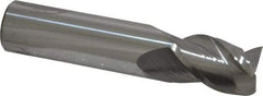 Accupro - 5/8", 7/8" LOC, 5/8" Shank Diam, 3" OAL, 3 Flute, Solid Carbide Square End Mill - Single End, Uncoated, Spiral Flute, 40° Helix, Centercutting, Right Hand Cut, Right Hand Flute - USA Tool & Supply