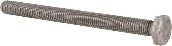 Value Collection - M10x1.50mm Metric Coarse, 120mm Length Under Head Hex Head Cap Screw - Fully Threaded, Grade 8.8 Steel, Uncoated, 17mm Hex - USA Tool & Supply