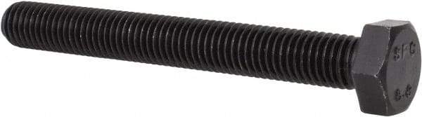 Value Collection - M12x1.75mm Metric Coarse, 100mm Length Under Head Hex Head Cap Screw - Fully Threaded, Grade 8.8 Steel, Uncoated, 19mm Hex - USA Tool & Supply