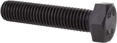 Value Collection - M12x1.75mm Metric Coarse, 55mm Length Under Head Hex Head Cap Screw - Fully Threaded, Grade 8.8 Steel, Uncoated, 19mm Hex - USA Tool & Supply