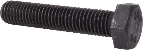 Value Collection - M12x1.75mm Metric Coarse, 60mm Length Under Head Hex Head Cap Screw - Fully Threaded, Grade 8.8 Steel, Uncoated, 19mm Hex - USA Tool & Supply