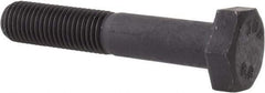 Value Collection - M10x1.25mm Metric Fine, 55mm Length Under Head Hex Head Cap Screw - Partially Threaded, Grade 8.8 Steel, Uncoated, 17mm Hex - USA Tool & Supply