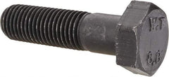 Value Collection - M12x1.50mm Metric Fine, 45mm Length Under Head Hex Head Cap Screw - Partially Threaded, Grade 8.8 Steel, Uncoated, 19mm Hex - USA Tool & Supply