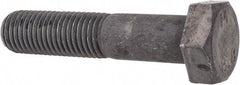 Value Collection - M12x1.50mm Metric Fine, 55mm Length Under Head Hex Head Cap Screw - Partially Threaded, Grade 8.8 Steel, Uncoated, 19mm Hex - USA Tool & Supply
