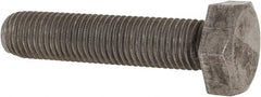 Value Collection - M10x1.25mm Metric Fine, 45mm Length Under Head Hex Head Cap Screw - Fully Threaded, Grade 8.8 Steel, Uncoated, 17mm Hex - USA Tool & Supply