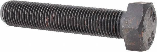 Value Collection - M12x1.25mm Metric Fine, 60mm Length Under Head Hex Head Cap Screw - Fully Threaded, Grade 8.8 Steel, Uncoated, 19mm Hex - USA Tool & Supply
