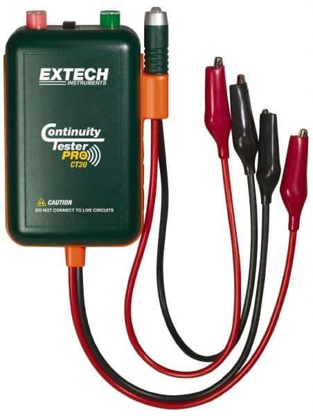 Extech - Circuit Continuity Tester - LED Display, 9V Power Supply - USA Tool & Supply