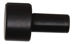 Gibraltar - 15/32" OAL, 1/4" Head Height, 3/8" OD, Low Carbon Steel, Ground, Press Fit Rest Button - Black Oxide Coating, 0.1885" Pin Diam - USA Tool & Supply