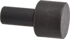 Gibraltar - 27/32" OAL, 3/8" Head Height, 1/2" OD, Low Carbon Steel, Ground, Press Fit Rest Button - Black Oxide Coating, 1/4" Pin Diam - USA Tool & Supply