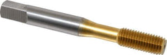 OSG - 5/16-24 UNF H5 Thread Limit Modified Bottoming Thread Forming Tap - Cobalt, TiN Finish, 2-23/32" OAL, 1-1/8" Thread Length, Right Hand Thread, Series HY-PRO NRT - USA Tool & Supply