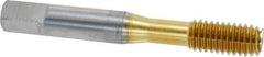 OSG - 3/8-16 UNC H4 Thread Limit Modified Bottoming Thread Forming Tap - Cobalt, TiN Finish, 2-15/16" OAL, 1-1/4" Thread Length, Right Hand Thread, Series HY-PRO NRT - USA Tool & Supply