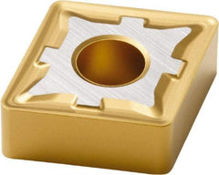 Seco - CNMG642 M5 Grade TP40 Carbide Turning Insert - TiC/TiCN/TiN Finish, 80° Diamond, 3/4" Inscr Circle, 1/4" Thick, 1/32" Corner Radius - USA Tool & Supply