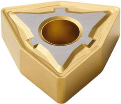 Seco - WNMG432 M5 Grade TP40 Carbide Turning Insert - TiC/TiCN/TiN Finish, 80° Trigon, 1/2" Inscr Circle, 3/16" Thick, 1/32" Corner Radius - USA Tool & Supply
