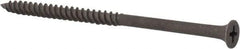 Value Collection - #10, 3-1/2" OAL, Phillips Drive Bugle Head, Steel Drywall Screws - Black Phosphate Finish, Grade 1018 - USA Tool & Supply