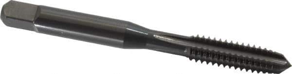 OSG - M16x1.50 Metric Fine 4 Flute Oxide Finish High Speed Steel Straight Flute Standard Hand Tap - Plug, Right Hand Thread, 3-13/16" OAL, 1-13/16" Thread Length, D6 Limit, Oversize - Exact Industrial Supply