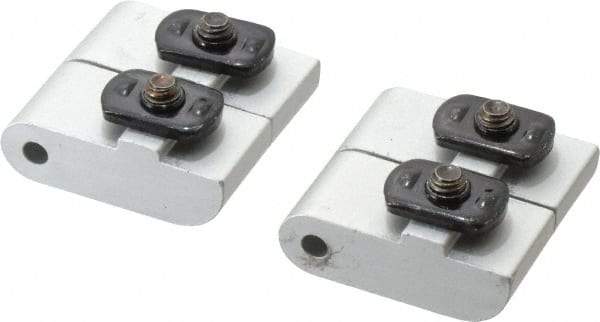 80/20 Inc. - Left Lift Off Hinge Long Pin Top Short Pin Bottom - Aluminum - USA Tool & Supply