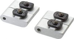 80/20 Inc. - Left Lift Off Hinge Long Pin Top Short Pin Bottom - Aluminum - USA Tool & Supply