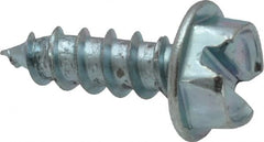 #8, Hex Washer Head, Hex Drive, 1/2″ Length Under Head, #2 Point, Self Drilling Screw Grade 2 Steel, Zinc-Plated Finish