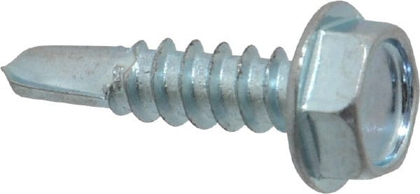 Value Collection - #10, Hex Washer Head, Hex Drive, 3/4" Length Under Head, #3 Point, Self Drilling Screw - USA Tool & Supply
