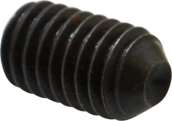 Holo-Krome - 7/16-14 UNC, 3/4" OAL, Cup Point Set Screw - Grade 8 Alloy Steel, 7/32" Key - USA Tool & Supply