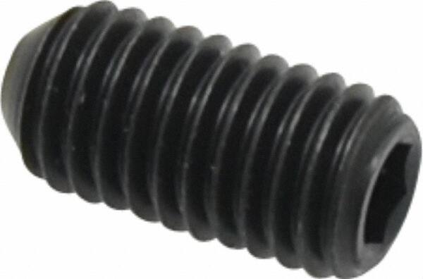 Holo-Krome - 1/2-13 UNC, 1" OAL, Cup Point Set Screw - Grade 8 Alloy Steel, 1/4" Key - USA Tool & Supply