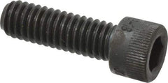 Made in USA - 5/16-18 UNC Hex Socket Drive, Socket Cap Screw - Alloy Steel, Black Oxide Finish, Fully Threaded, 1" Length Under Head - USA Tool & Supply