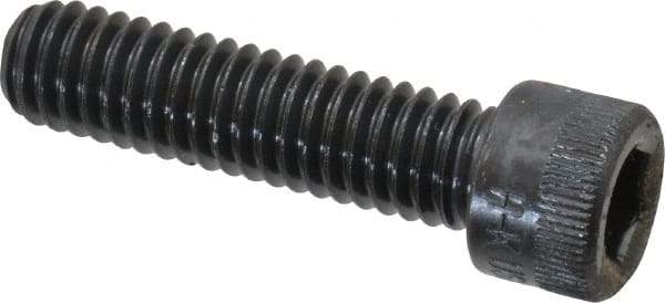 Made in USA - 5/16-18 UNC Hex Socket Drive, Socket Cap Screw - Alloy Steel, Black Oxide Finish, Fully Threaded, 1-1/4" Length Under Head - USA Tool & Supply