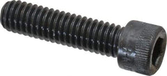 Made in USA - 5/16-18 UNC Hex Socket Drive, Socket Cap Screw - Alloy Steel, Black Oxide Finish, Fully Threaded, 1-1/4" Length Under Head - USA Tool & Supply