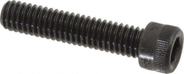 Made in USA - 5/16-18 UNC Hex Socket Drive, Socket Cap Screw - Alloy Steel, Black Oxide Finish, Fully Threaded, 1-1/2" Length Under Head - USA Tool & Supply
