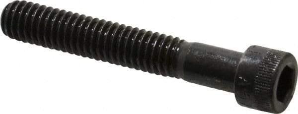 Made in USA - 5/16-18 UNC Hex Socket Drive, Socket Cap Screw - Alloy Steel, Black Oxide Finish, Partially Threaded, 2" Length Under Head - USA Tool & Supply