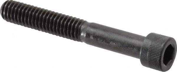 Made in USA - 5/16-18 UNC Hex Socket Drive, Socket Cap Screw - Alloy Steel, Black Oxide Finish, Partially Threaded, 2-1/4" Length Under Head - USA Tool & Supply