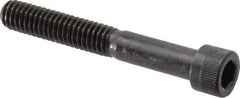Made in USA - 5/16-18 UNC Hex Socket Drive, Socket Cap Screw - Alloy Steel, Black Oxide Finish, Partially Threaded, 2-1/4" Length Under Head - USA Tool & Supply