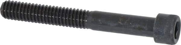 Made in USA - 5/16-18 UNC Hex Socket Drive, Socket Cap Screw - Alloy Steel, Black Oxide Finish, Partially Threaded, 2-1/2" Length Under Head - USA Tool & Supply