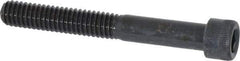 Made in USA - 5/16-18 UNC Hex Socket Drive, Socket Cap Screw - Alloy Steel, Black Oxide Finish, Partially Threaded, 2-1/2" Length Under Head - USA Tool & Supply