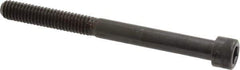 Made in USA - 5/16-18 UNC Hex Socket Drive, Socket Cap Screw - Alloy Steel, Black Oxide Finish, Partially Threaded, 3-1/2" Length Under Head - USA Tool & Supply