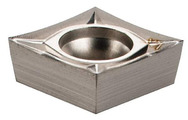 Seco - CCGT32.50.5 AL Grade KX Carbide Turning Insert - Uncoated, 80° Diamond, 3/8" Inscr Circle, 5/32" Thick, 1/128" Corner Radius - USA Tool & Supply