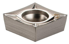 Seco - CCGT32.50.5 AL Grade KX Carbide Turning Insert - Uncoated, 80° Diamond, 3/8" Inscr Circle, 5/32" Thick, 1/128" Corner Radius - USA Tool & Supply