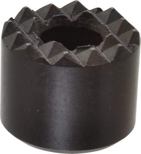 Fairlane - 5/8" Diam, 1/2" High, No. 8 C Bore SHCS, Counterbored, Fine Tooth Grade Diamond Serration Tooth Pattern, High Speed Steel, Round Positioning Gripper - Black Oxide Coated - USA Tool & Supply