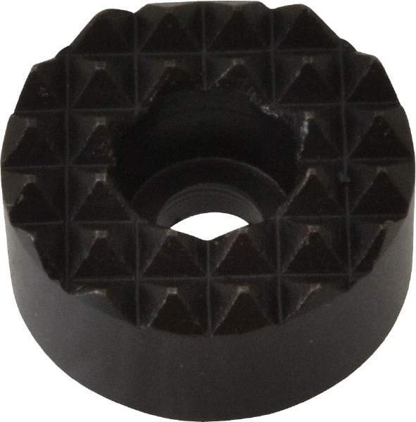 Fairlane - 3/4" Diam, 3/8" High, No. 10 C Bore SHCS, Counterbored, Fine Tooth Grade Diamond Serration Tooth Pattern, High Speed Steel, Round Positioning Gripper - Black Oxide Coated - USA Tool & Supply