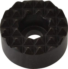 Fairlane - 3/4" Diam, 3/8" High, No. 10 C Bore SHCS, Counterbored, Fine Tooth Grade Diamond Serration Tooth Pattern, High Speed Steel, Round Positioning Gripper - Black Oxide Coated - USA Tool & Supply