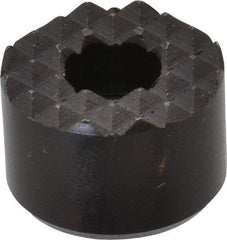 Fairlane - 3/4" Diam, 1/2" High, No. 10 C Bore SHCS, Counterbored, Fine Tooth Grade Diamond Serration Tooth Pattern, High Speed Steel, Round Positioning Gripper - Black Oxide Coated - USA Tool & Supply