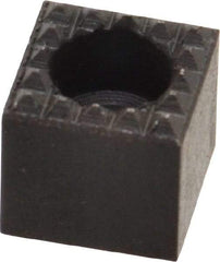 Fairlane - 1/2" Square, 1/2" High, #10 C Bore SHCS Size, Extra Fine Tooth Grade, Diamond Serration, High Speed Steel, Square Positioning Gripper - 0.03 x 45A° Chamfer, 1/4" Counterbore Depth, Black Oxide Finish - USA Tool & Supply