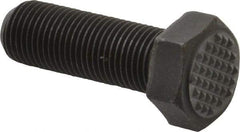 Fairlane - Serrated Tooth, 1/2-20, 1-1/2" Shank Length, 1-1/2" Thread Length, Black Oxide Finish, Hex Head, Adjustable Positioning Gripper - 5/8" Pad Diam, 3/4" Hex, 23/64" Head Height, Extra Fine Tooth Grade - USA Tool & Supply